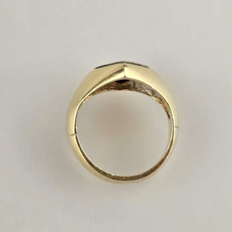 14 K-Goldring mit Diamanten - Gelbgold 585/000, ge… - photo 5