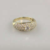 Diamantring - Gelbgold 585/000, zentraler Diamant … - фото 3