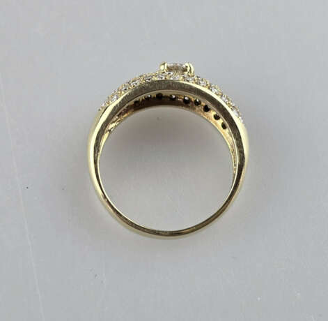 Diamantring - Gelbgold 585/000, zentraler Diamant … - фото 6