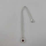 Diamant-Herzanhänger mit Kette - Anhänger Weißgold… - фото 4