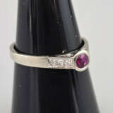 Filigraner Rubinring mit Diamanten- Weißgold 585/0… - photo 2