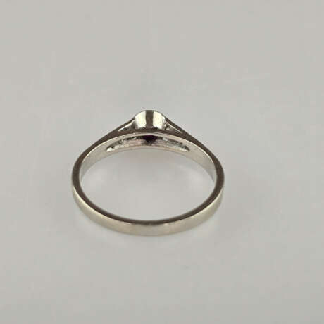 Filigraner Rubinring mit Diamanten- Weißgold 585/0… - photo 5
