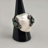 Origineller 18K-Perlenring mit Froschmotiven - Gel… - фото 2