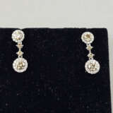 Ein Paar Diamant-Ohrhänger/-stecker (18K) - Weißgo… - Foto 2