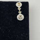 Ein Paar Diamant-Ohrhänger/-stecker (18K) - Weißgo… - Foto 3
