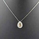 Diamantanhänger an zarter Kette - Weiß-/Gelbgold 7… - photo 2