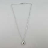 Diamantanhänger an zarter Kette - Weiß-/Gelbgold 7… - photo 4