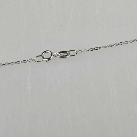 Diamantanhänger an zarter Kette - Weiß-/Gelbgold 7… - photo 6