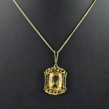 Goldanhänger mit Kette - Gelbgold 585/000, geprüft… - Foto 1