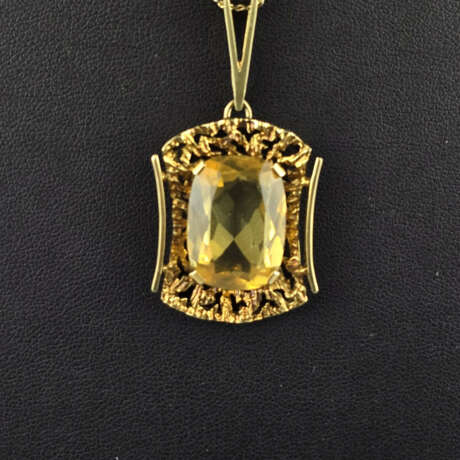 Goldanhänger mit Kette - Gelbgold 585/000, geprüft… - Foto 2