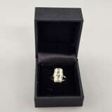 Art-Déco-Ring - 585/000 Gelb- und Weißgold (14K), … - photo 6