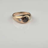 Brillant-Goldring - Rotgold 585/000, punziert, zen… - photo 4