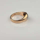 Brillant-Goldring - Rotgold 585/000, punziert, zen… - photo 5