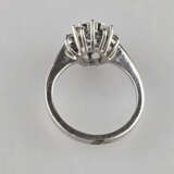 Saphirring mit Diamanten- Weißgold 585/000 (14 K),… - фото 6