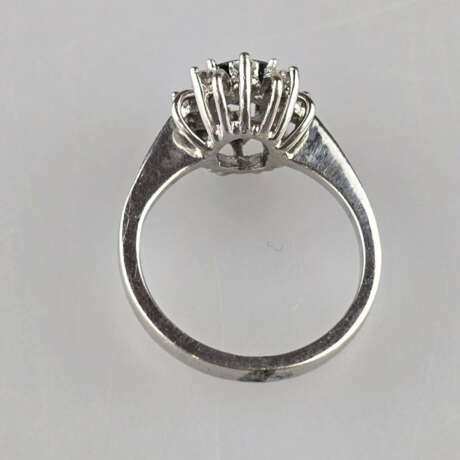 Saphirring mit Diamanten- Weißgold 585/000 (14 K),… - фото 6