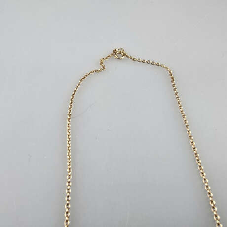 Granatcollier - Ketten Gelbgold 375/000 (9K), mitt… - photo 3