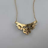 Granatcollier - Ketten Gelbgold 375/000 (9K), mitt… - photo 5