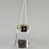 Granatring - Gelbgold 585/000 (14K), gestempelt "5… - photo 2