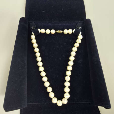 Perlencollier mit Goldverschluss - Zuchtperlenkett… - фото 7