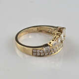Goldring - Gelbgold 750/000 (18 K), Besatz mit Dia… - фото 4