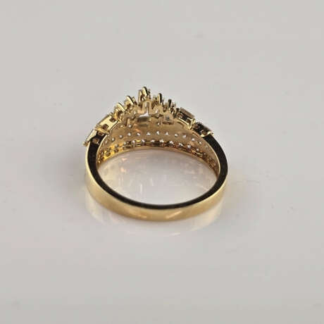 Goldring - Gelbgold 750/000 (18 K), Besatz mit Dia… - фото 5
