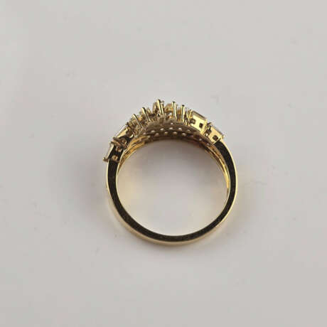 Goldring - Gelbgold 750/000 (18 K), Besatz mit Dia… - фото 6