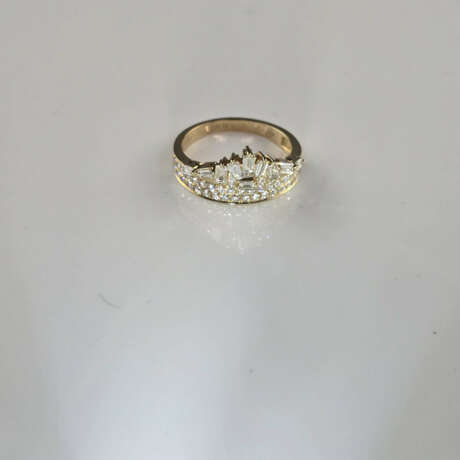 Goldring - Gelbgold 750/000 (18 K), Besatz mit Dia… - фото 7
