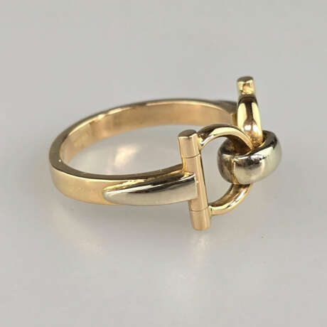 18K-Goldring - Rot-/Gelbgold 750/000, gestempelt, … - photo 2