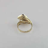 Bicolor-Goldring mit Diamant - Gelb-/Weißgold 585/… - photo 6