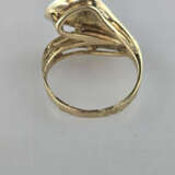 Bicolor-Goldring mit Diamant - Gelb-/Weißgold 585/… - photo 7