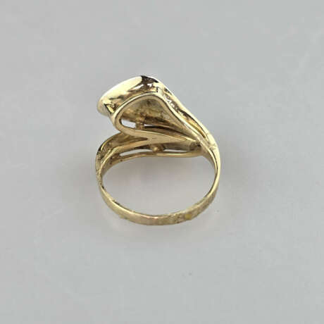 Bicolor-Goldring mit Diamant - Gelb-/Weißgold 585/… - photo 8