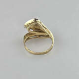 Bicolor-Goldring mit Diamant - Gelb-/Weißgold 585/… - photo 8