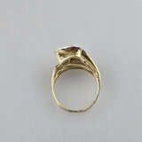 Bicolor-Goldring mit Diamant - Gelb-/Weißgold 585/… - photo 9