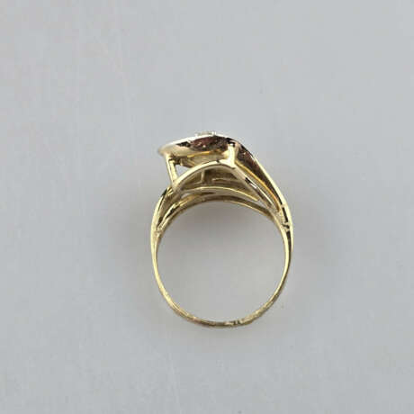 Bicolor-Goldring mit Diamant - Gelb-/Weißgold 585/… - photo 9