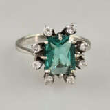 Turmalinring - 585/000 Weißgold (14K), gestempelt,… - photo 1
