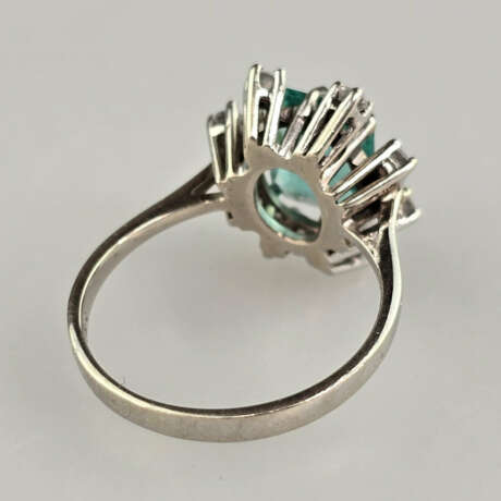 Turmalinring - 585/000 Weißgold (14K), gestempelt,… - photo 3