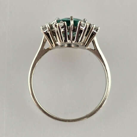 Turmalinring - 585/000 Weißgold (14K), gestempelt,… - photo 5