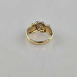 18K-Diamantring - Gelbgold 750/000 (18K), gestempe… - photo 4