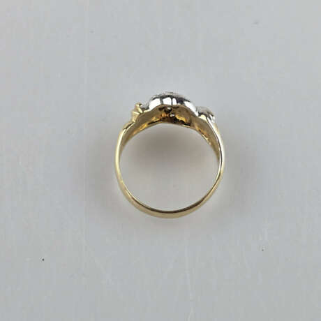 18K-Diamantring - Gelbgold 750/000 (18K), gestempe… - photo 5