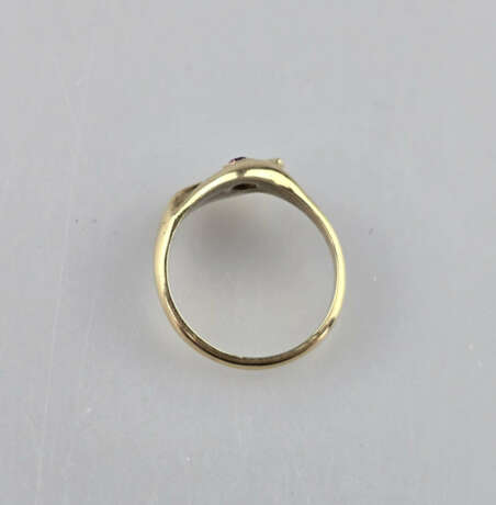 Goldring mit Rubin - Gelbgold 585/000 (14K), geste… - photo 6