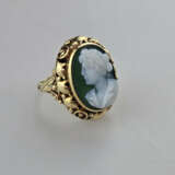 Goldring mit einer feinen Kamee - Gelbgold 585/000… - photo 5
