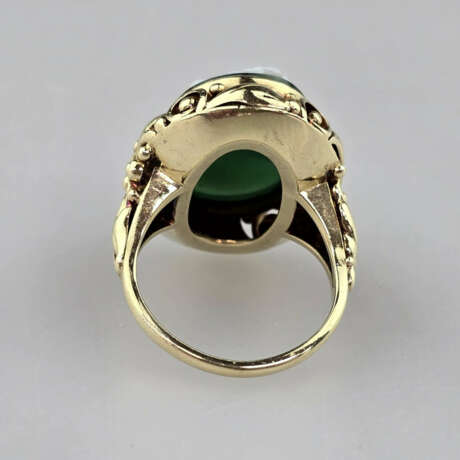 Goldring mit einer feinen Kamee - Gelbgold 585/000… - photo 7