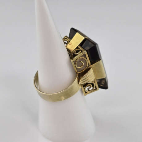 Großer 14K-Topasring - Gelbgold 585/000, punziert,… - photo 4