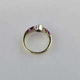 14K-Diamantring mit Rubinen - Gelbgold 585/000 (14… - фото 6