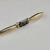 8K-Stabbrosche mit Turmalinbesatz - Gelbgold 333/0… - photo 3