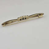 8K-Stabbrosche mit Turmalinbesatz - Gelbgold 333/0… - photo 4