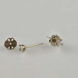 Ein Paar Diamant-Ohrstecker - Gelbgold 750/000, Be… - photo 3