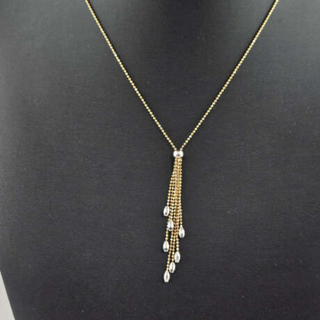 Bicolor-Goldkette mit Quaste - Rotgold 585/000, ge… - photo 1
