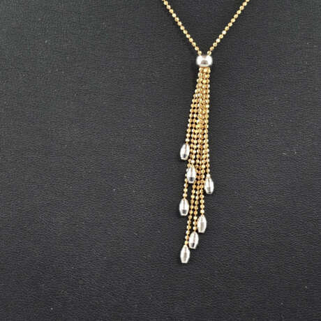 Bicolor-Goldkette mit Quaste - Rotgold 585/000, ge… - photo 2