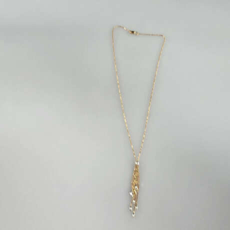 Bicolor-Goldkette mit Quaste - Rotgold 585/000, ge… - photo 3